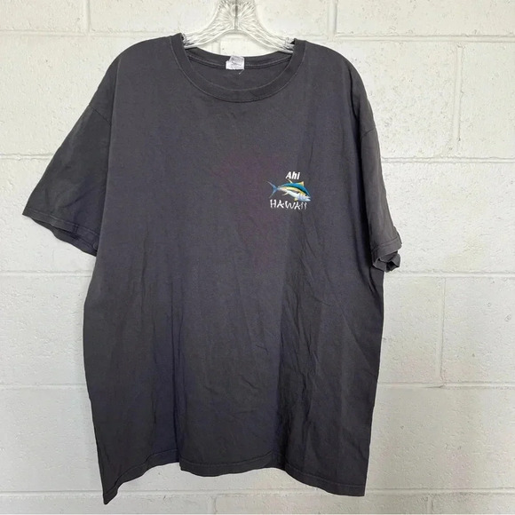Anvil Other - Ahi Hawaii Men’s 100% Cotton T-Shirt-XL